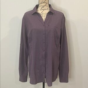 Duluth Trading Co Breezeshooter breathable stretch button front shirt XL
